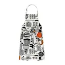 Puutarhurin Parhaat förkläde 85 cm vit/svart/orange