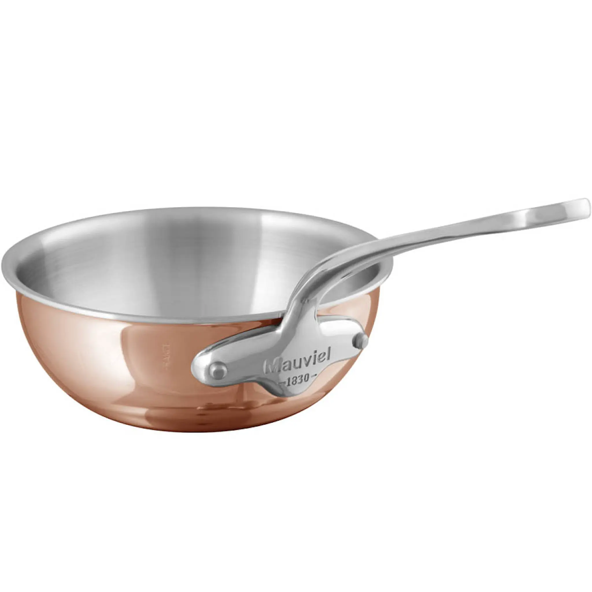 Mauviel M'6s sautépanna bred 3,2 L koppar/stål