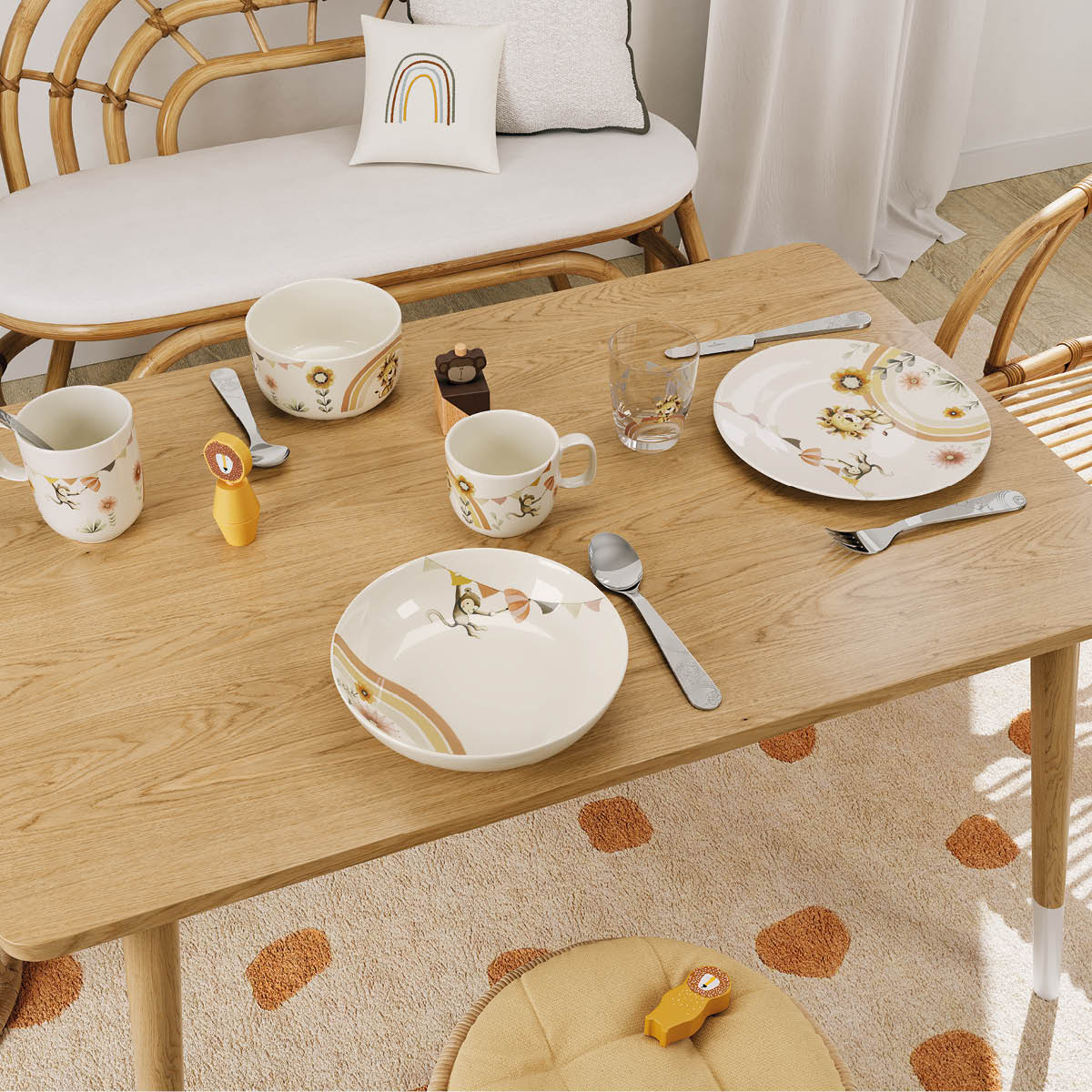 Villeroy & Boch Roar Like a Lion Lasten astiasto 3 osaa