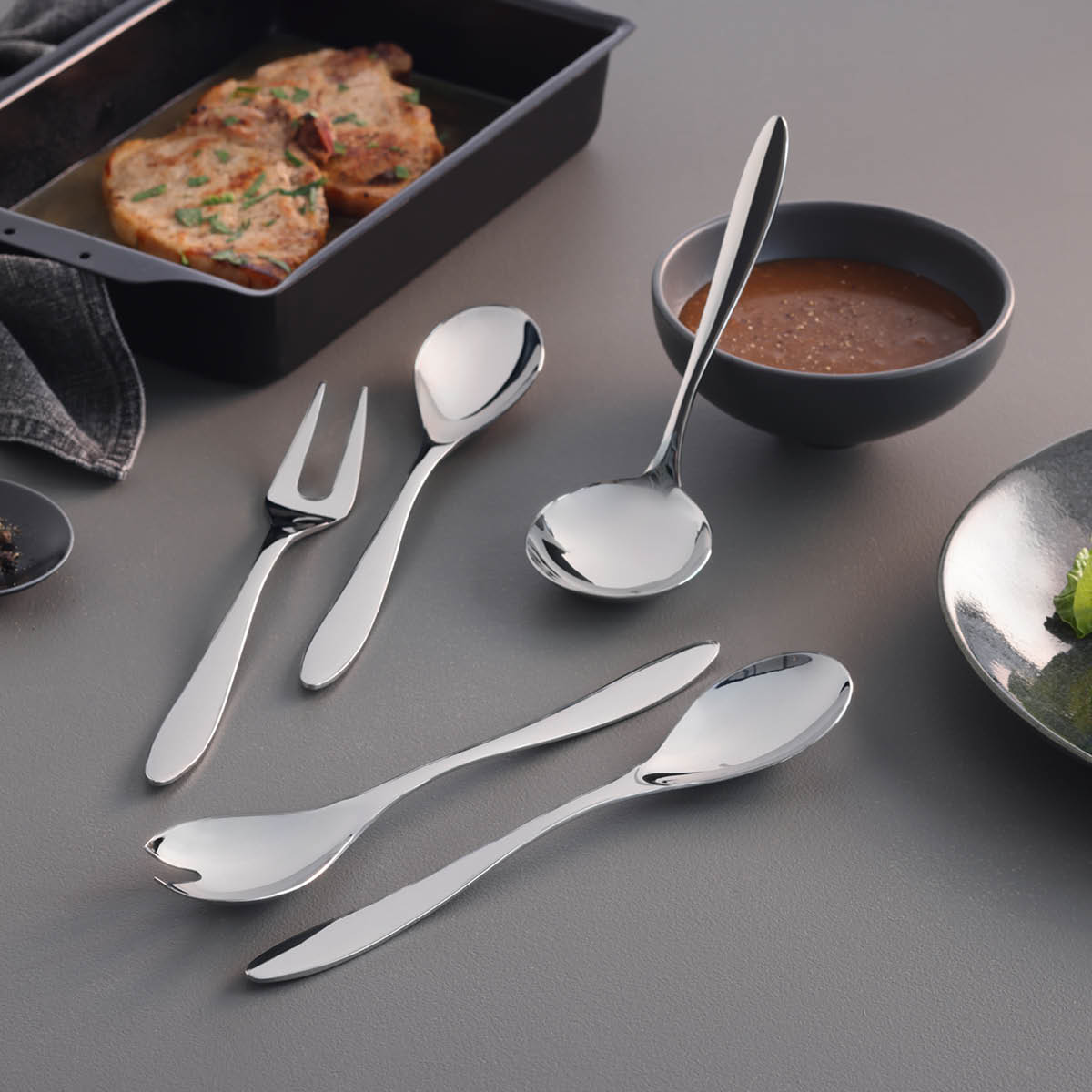 Hardanger bestikk Ramona serveringssett 5 deler