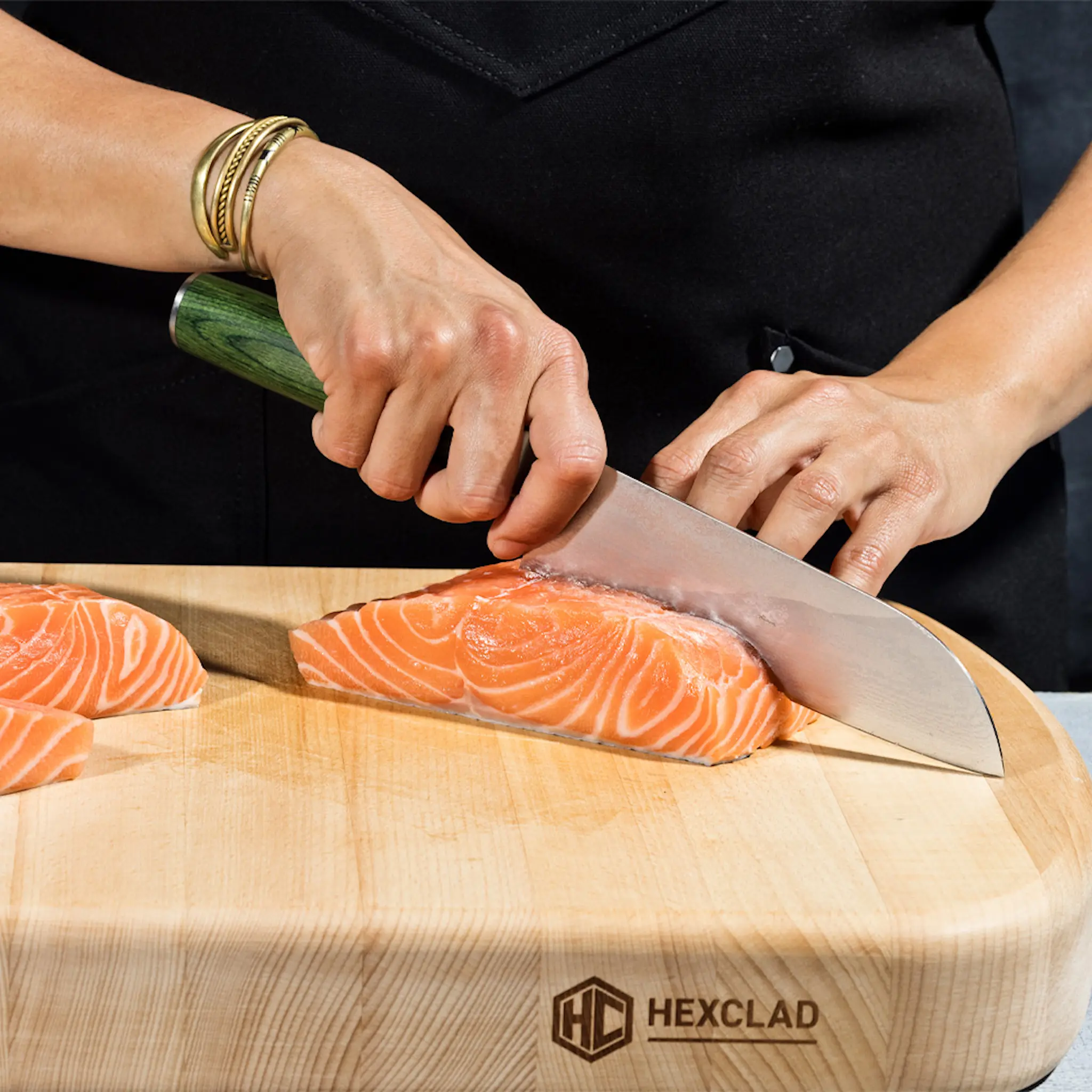 Hexclad Hybrid Santoku 18 cm Rostfri