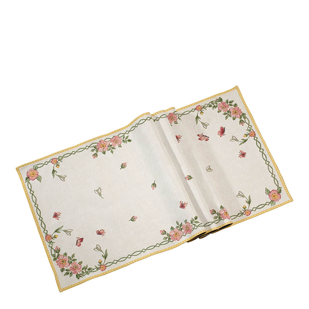 Villeroy & Boch Spring Fantasy New Flowers bordslöpare XL 143x49 cm grön/vit