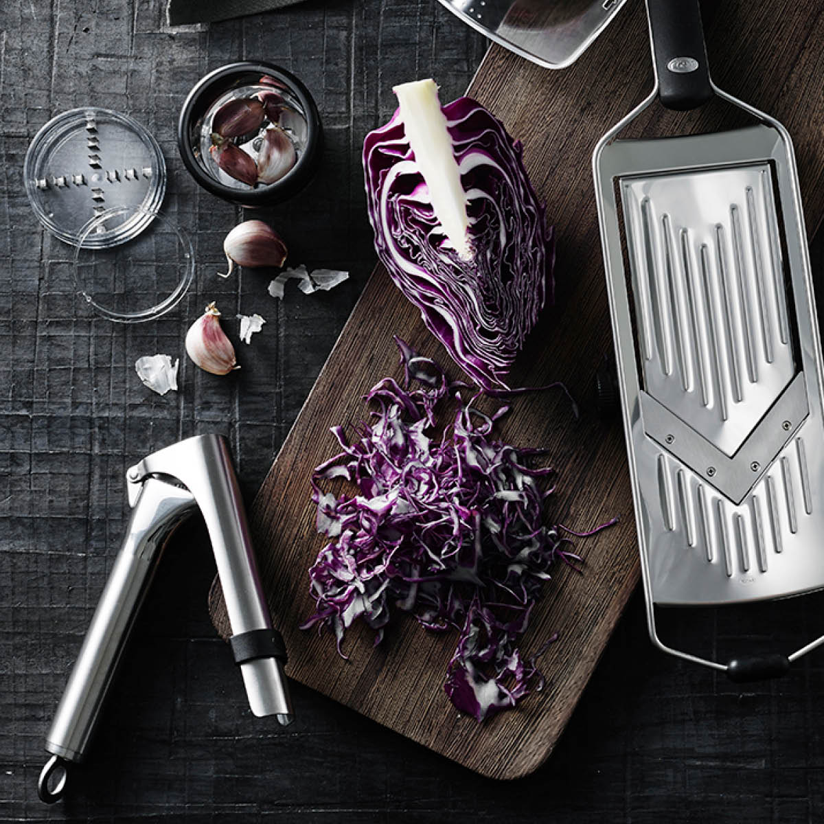 Rösle Hvitløkspresser i rustfritt stål 18x5,6 cm