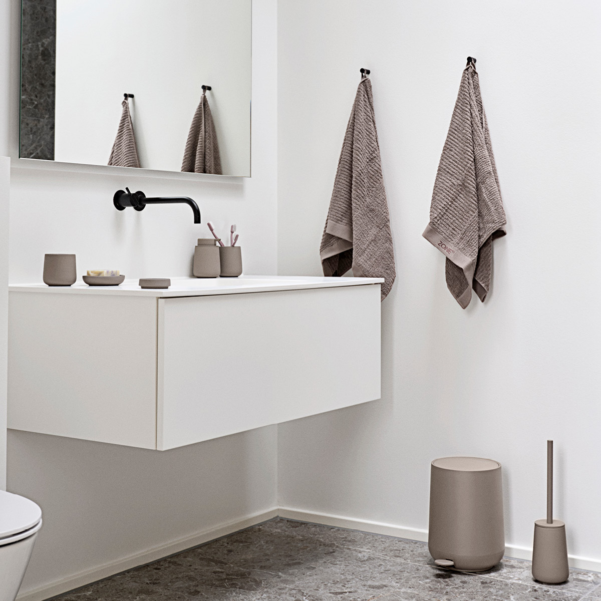 Zone Nova One toalettbørste taupe