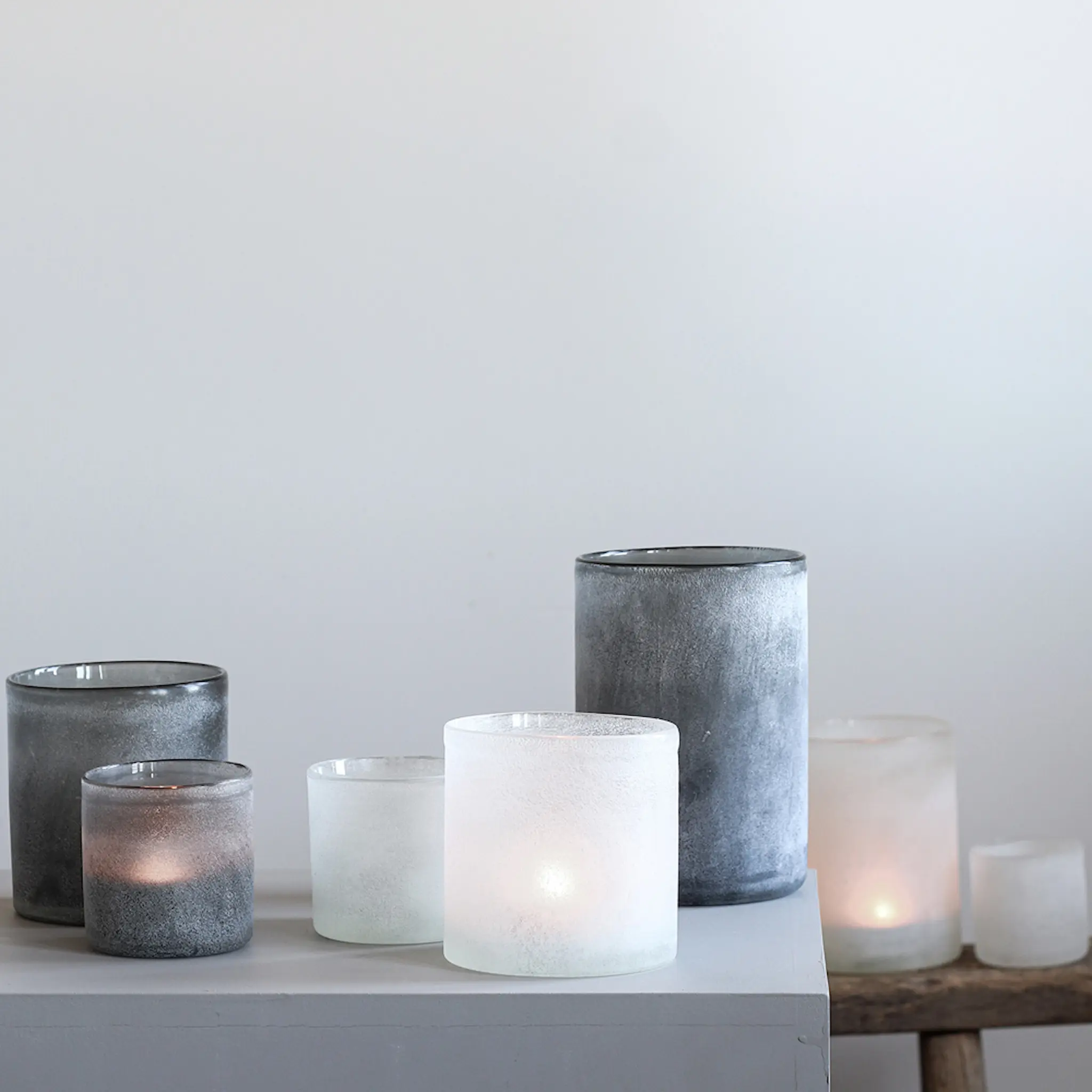 Tell Me More Frost Kynttilälyhty 12x12 cm Valkoinen