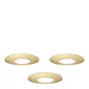 Stoff Nagel ljusmanschett 3-pack Mässing