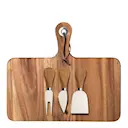 Ostbricka med ostverktyg 29 cm Akaciaträ