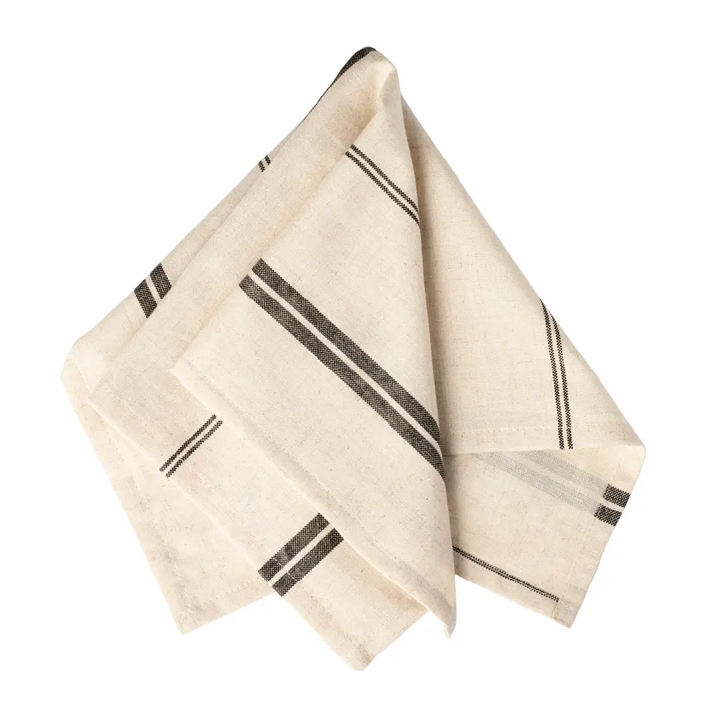 Elsa Lautasliina 45 cm 2 kpl Beige/Musta