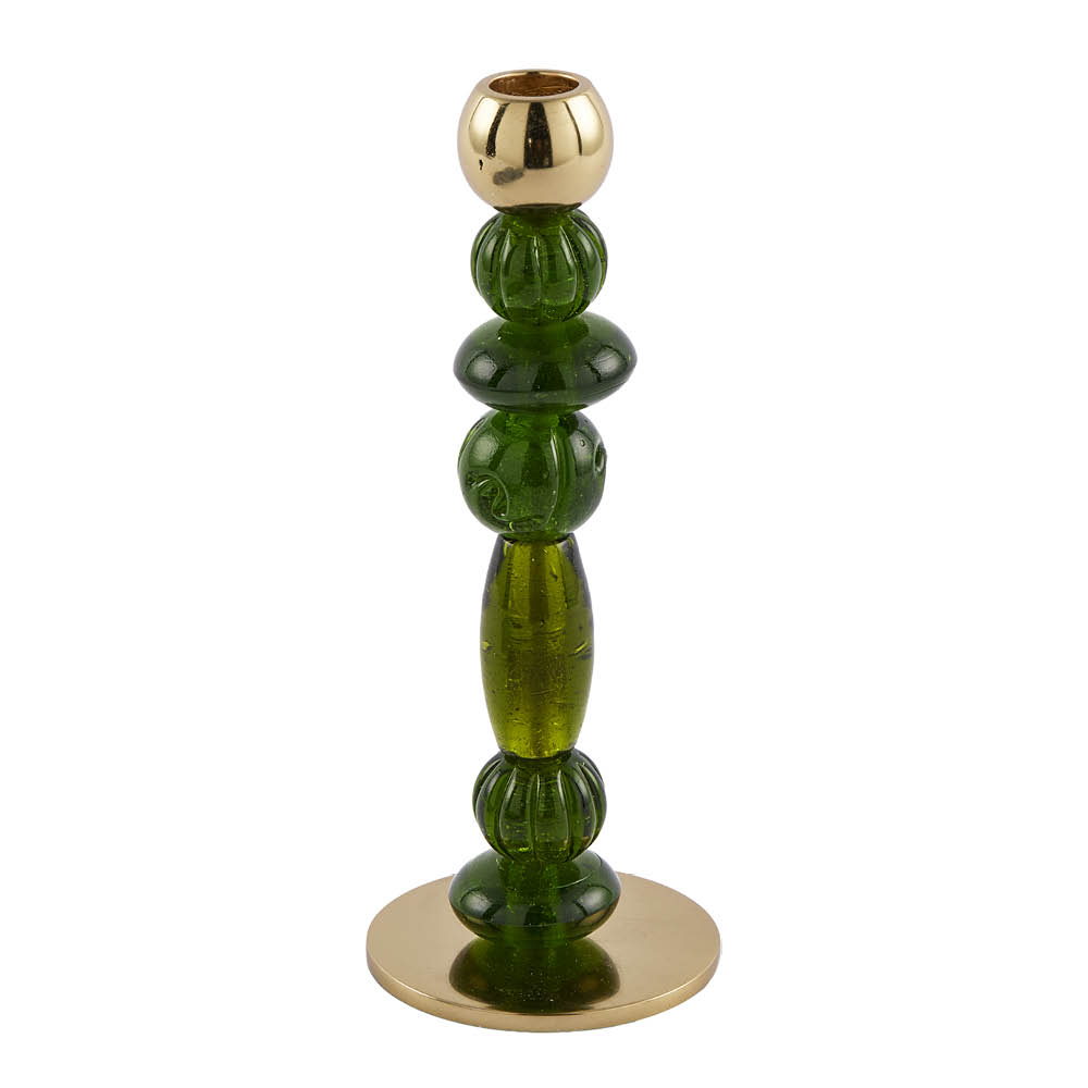 Pols Potten Beads ljusstake XS 24 cm mörkgrön