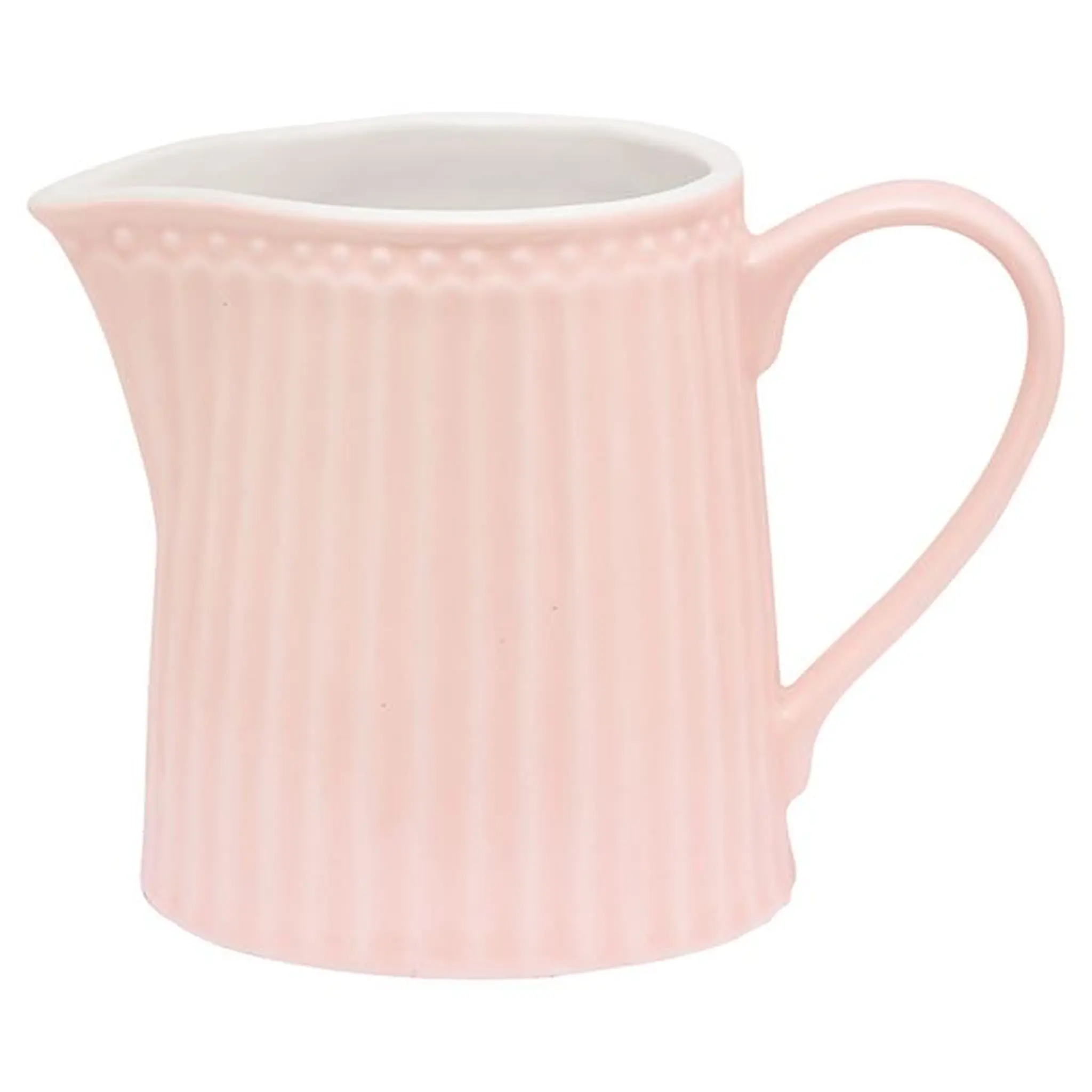 GreenGate Everyday Alice gräddkanna 25 cl pale pink