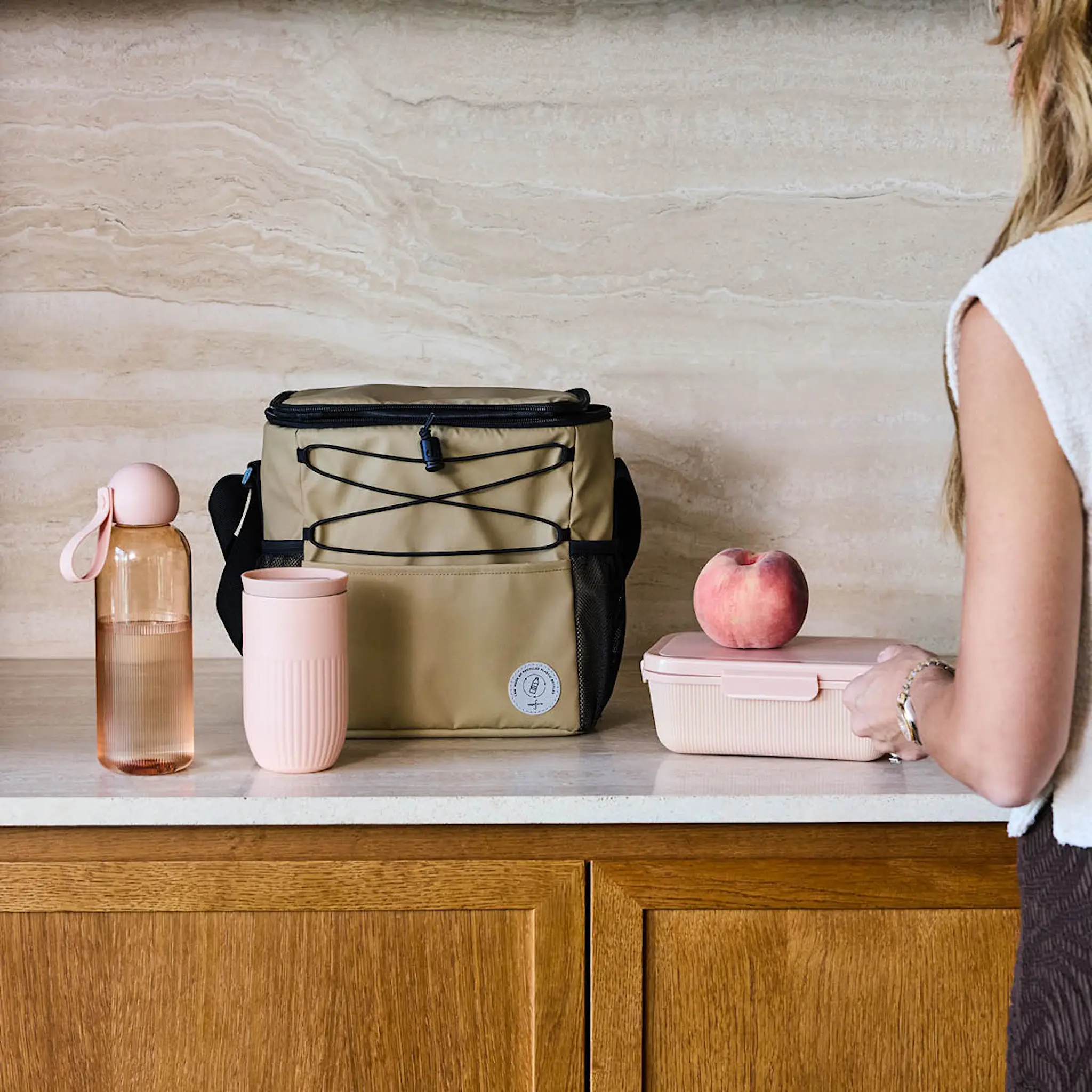 Sagaform Vide Willow kylväska medium 5 L beige