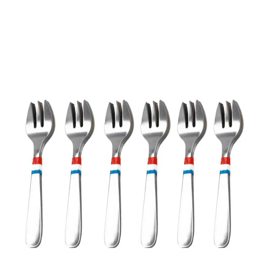 Østersgaffel 6 stk stål
