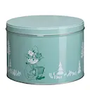 Mumin stapelbar plåtburk 1,5 L Snusmumriken grön