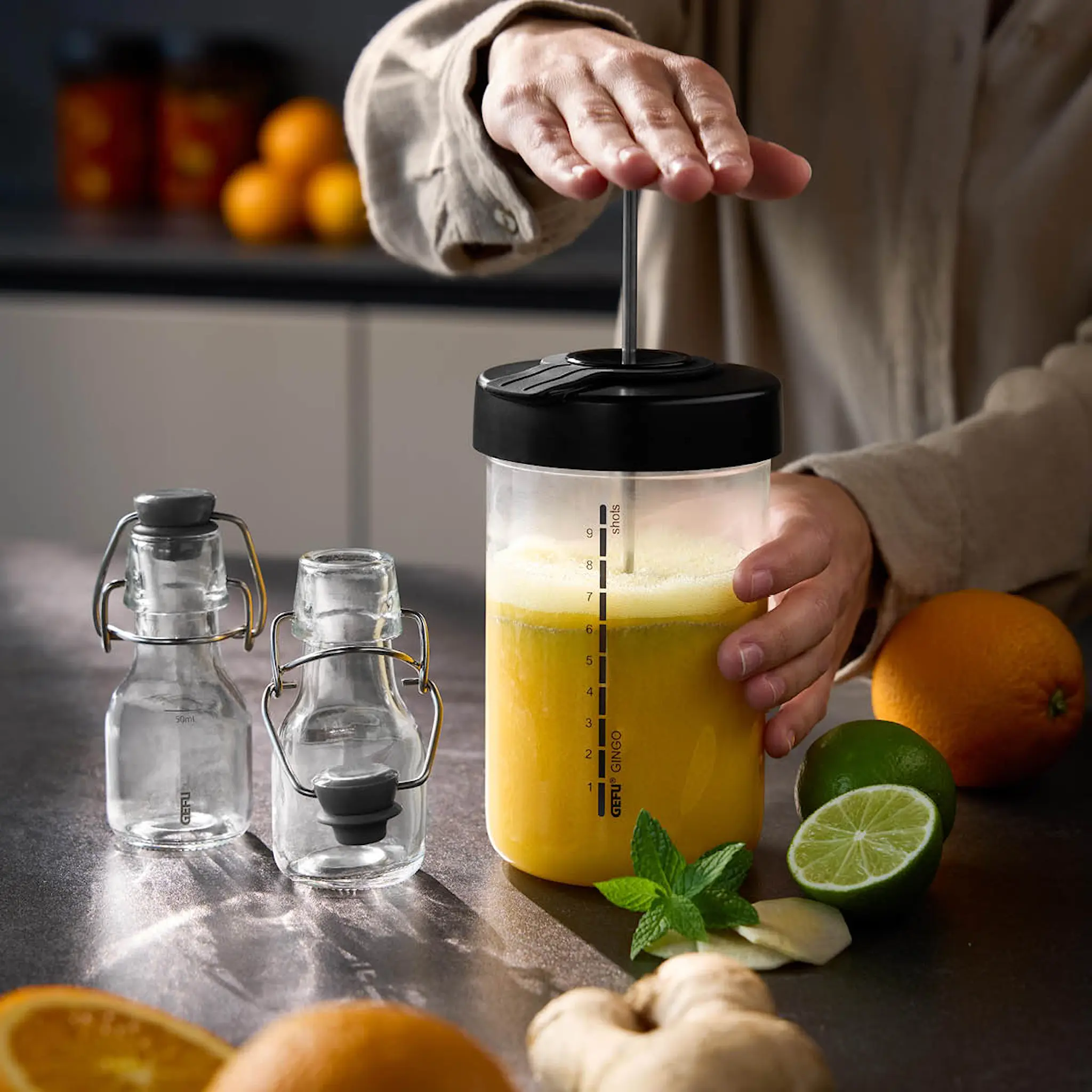 Gefu Gingo fruktpresse 0,6L klar