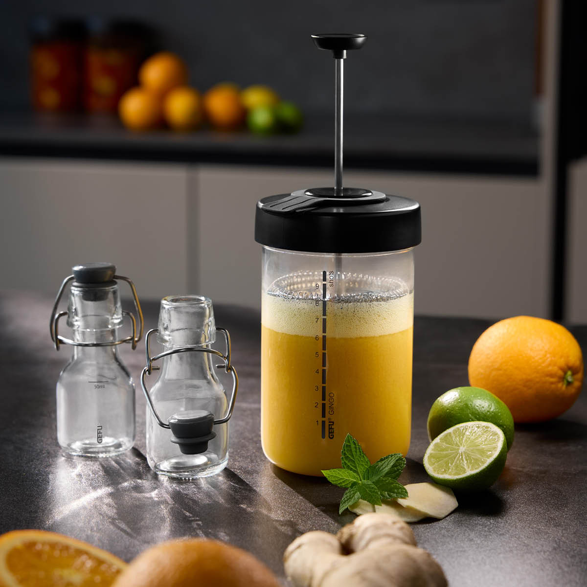 Gefu Gingo fruktpresse 0,6L klar
