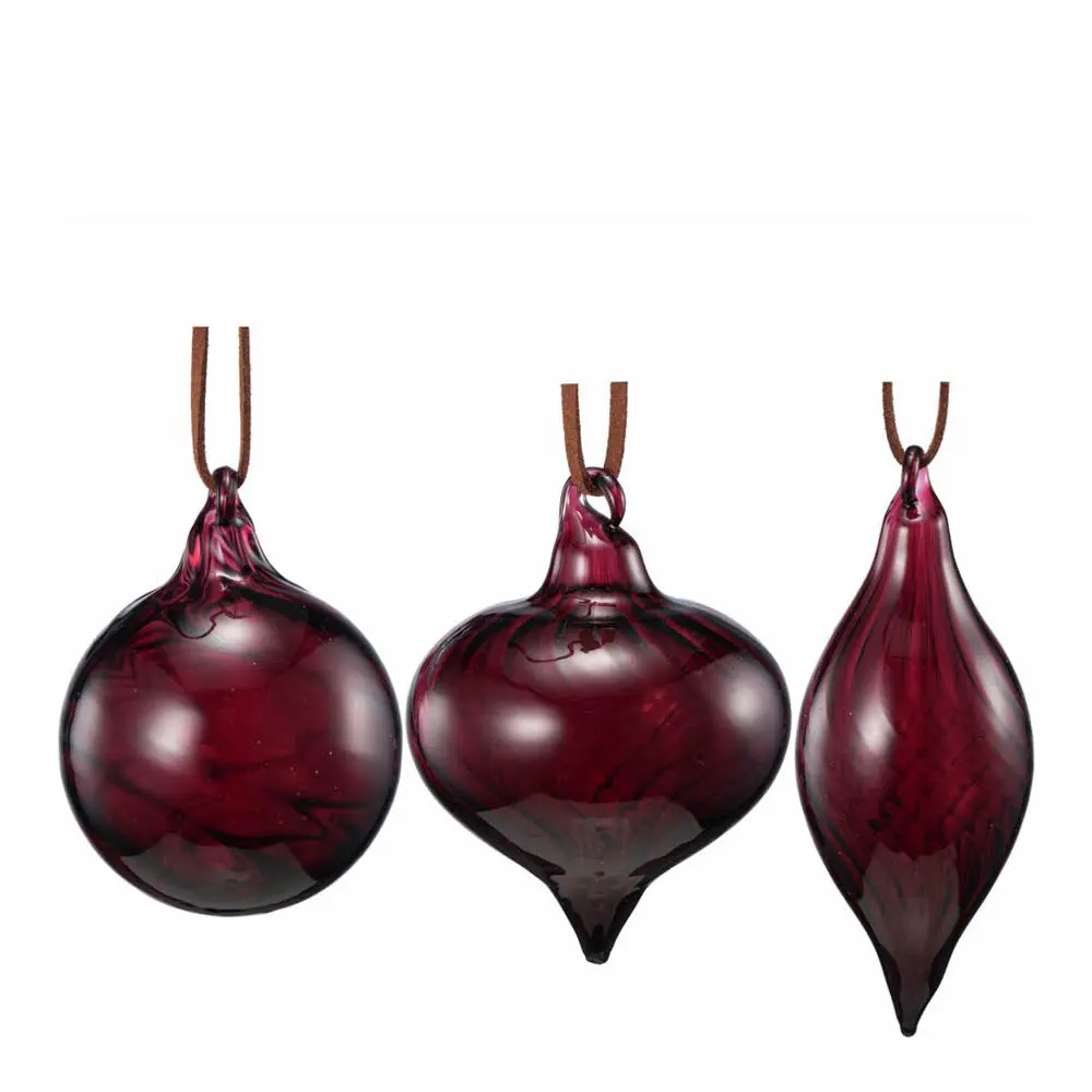 Joulupallo 6 cm Bordeaux