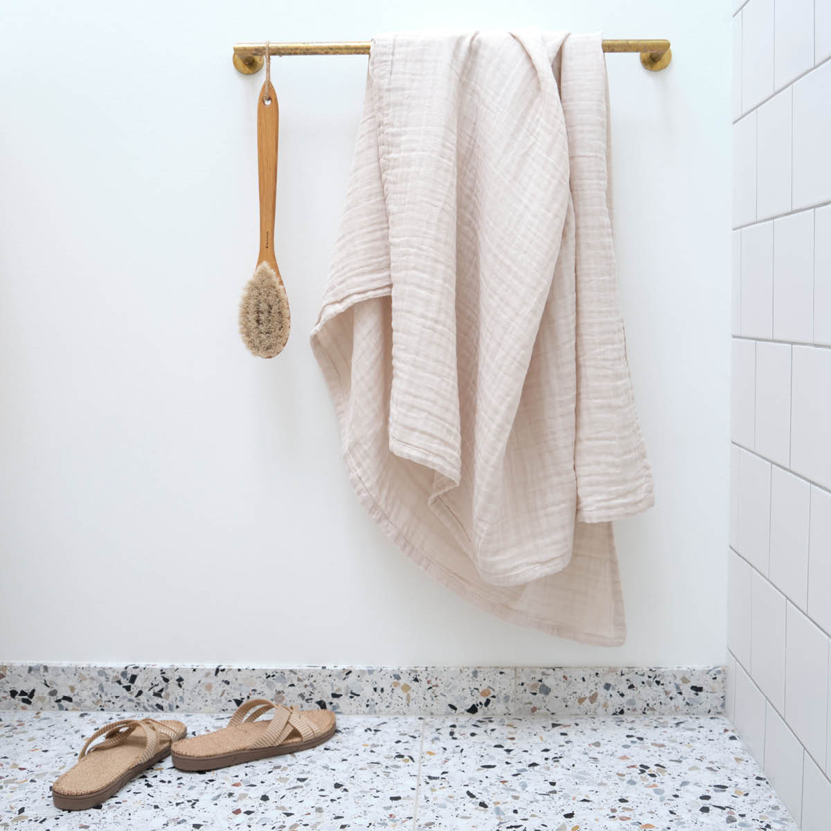 The Organic Company FINE badlakan 100x150 cm stone