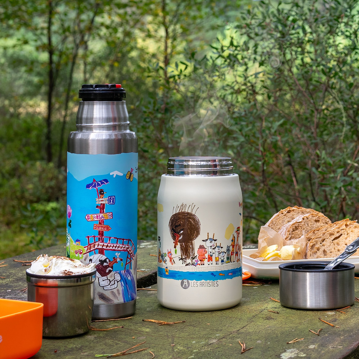 Modern House Bukkene Bruse termos 0,5 L blank/multi