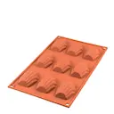 Silikonform Madeleinekaka 9 st 6,8x4,5x1,7 cm