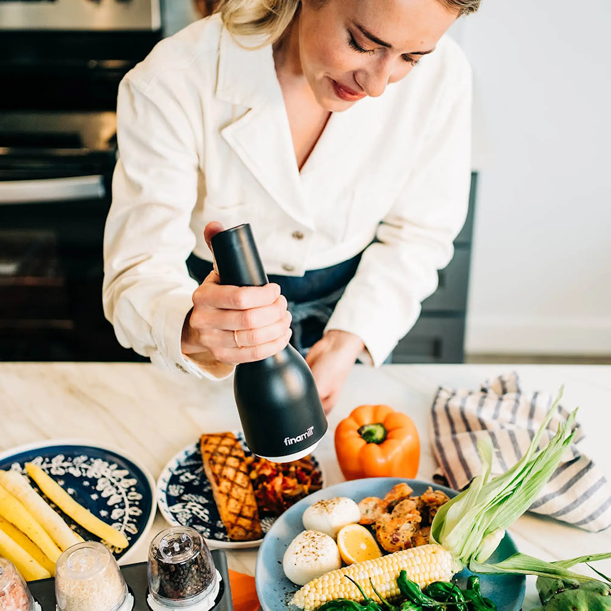 FinaMill Batteridriven Kvarn 22,7 cm Midnight black