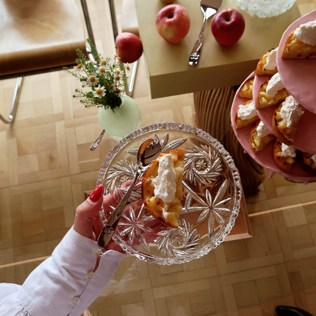 Hardanger bestikk Sanna dessertset 7 delar