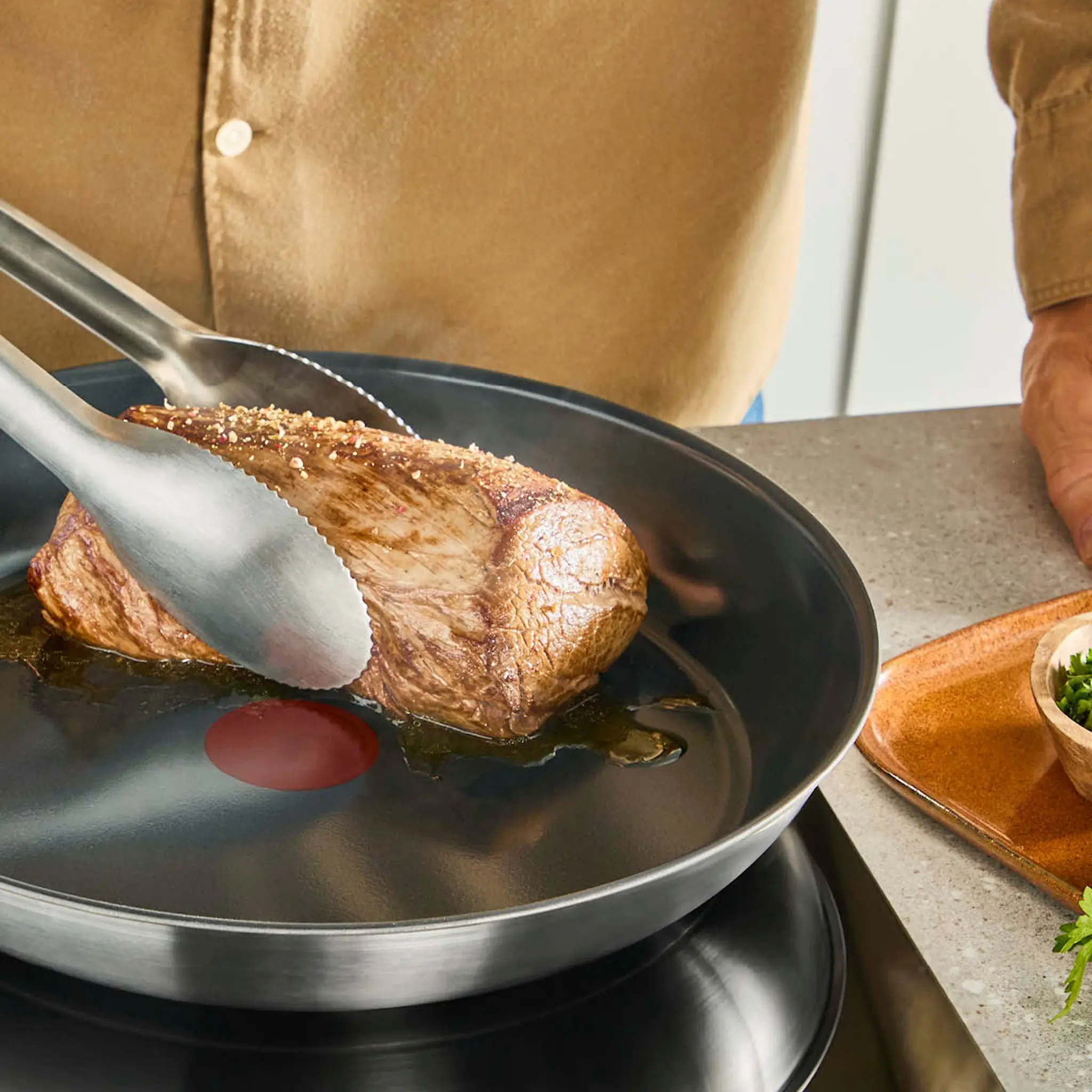 Tefal Emotion Plus Flavors SS paistinpannu 28 cm keraaminen