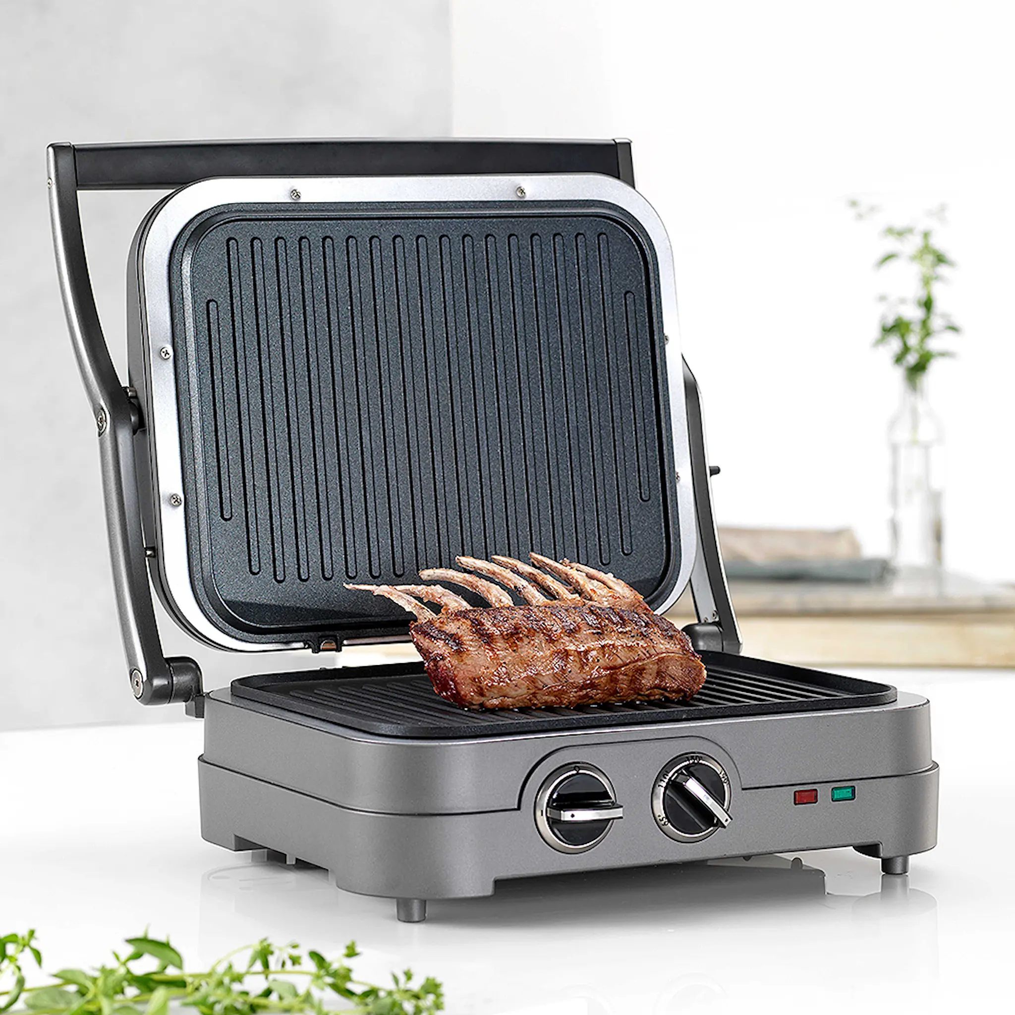 Cuisinart Core Elite Griddler Bordsgrill Gråmetallic