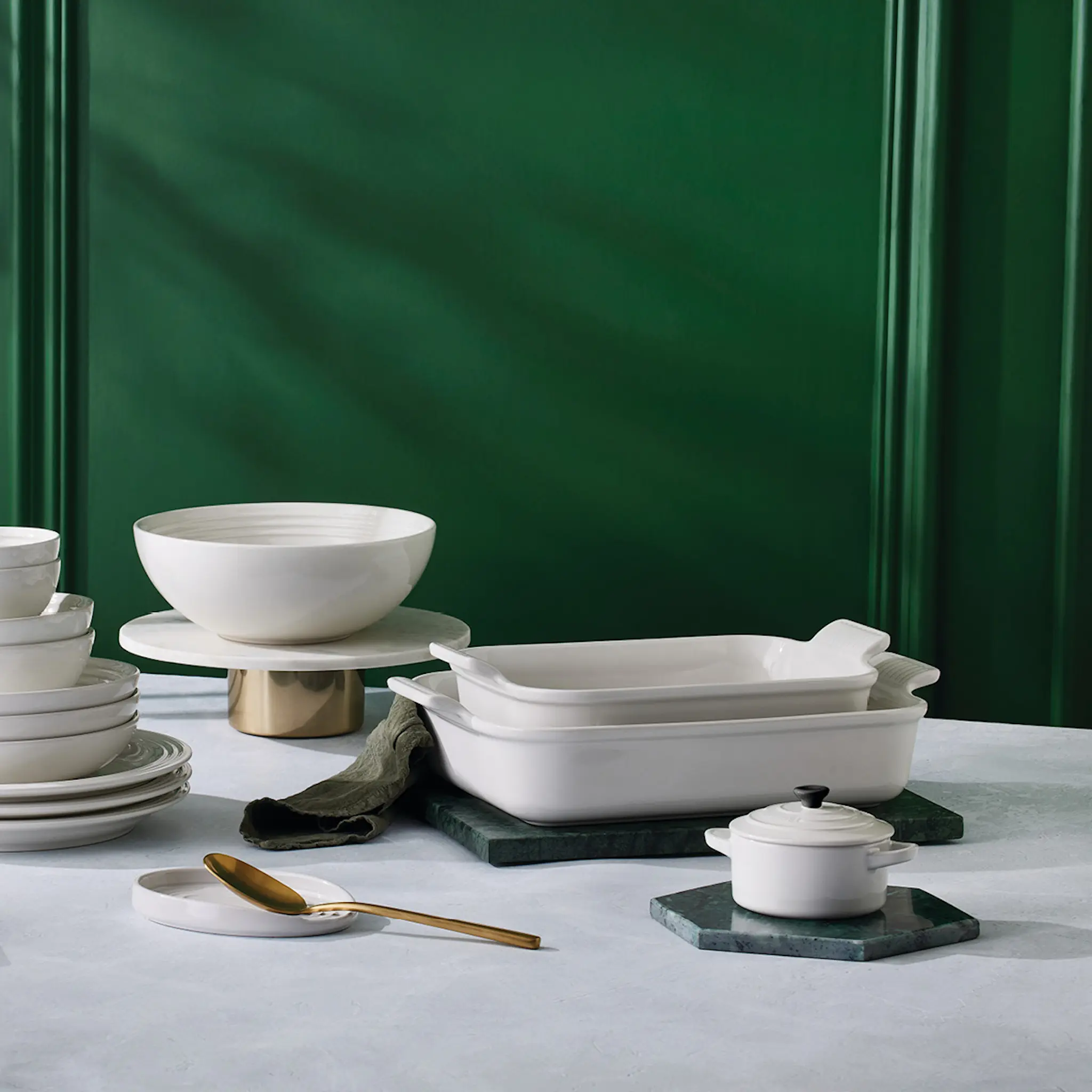 Le Creuset Heritage Uunivuoka 32x24 cm White