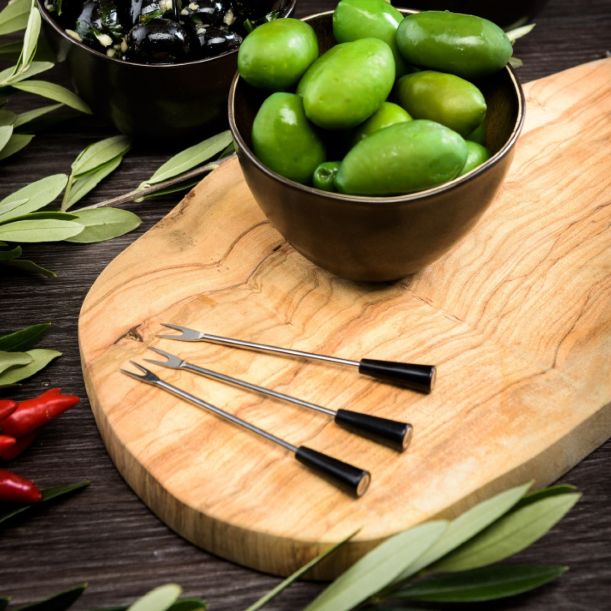 Laguiole Style de Vie Tapasgaffel 12-pack svart