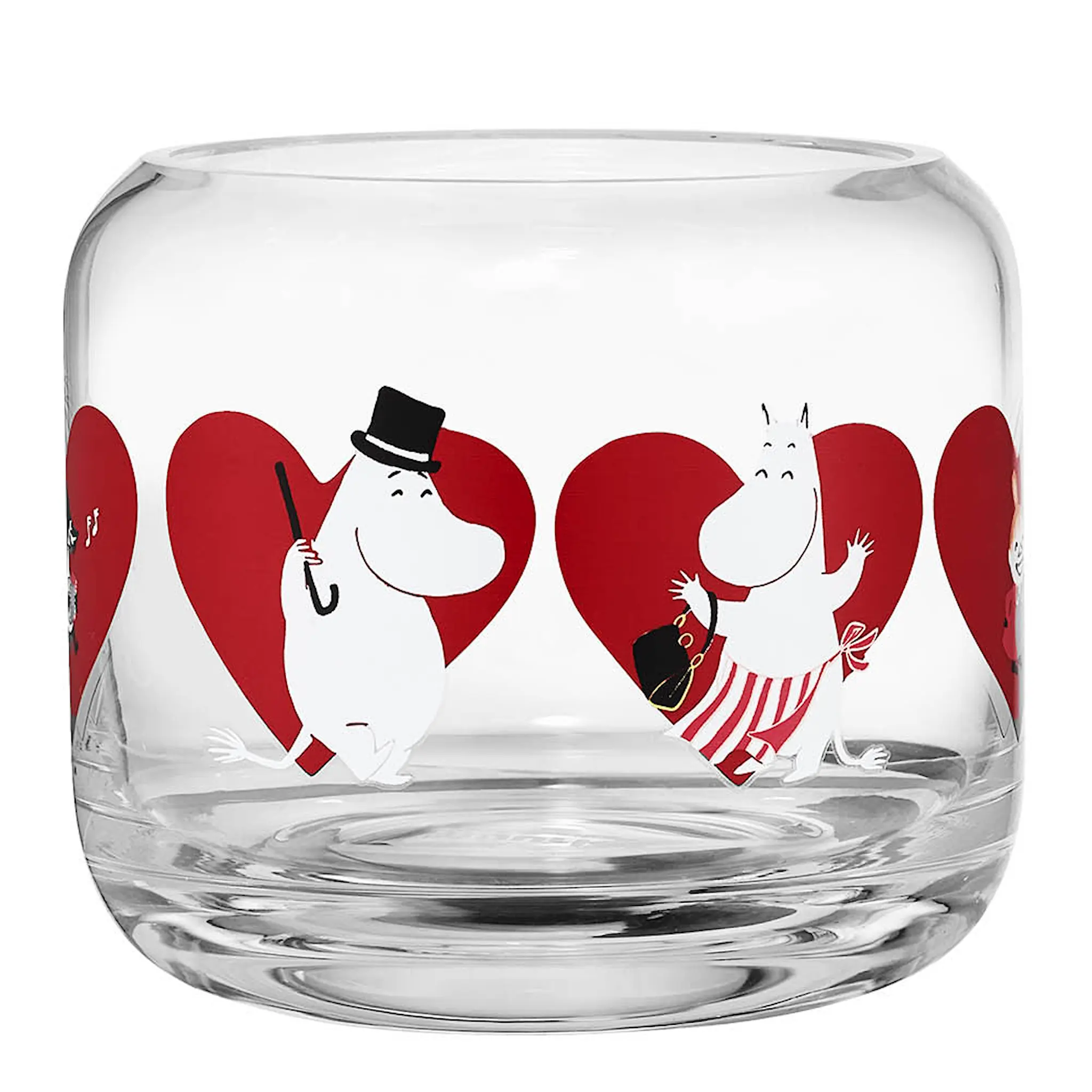 Muurla Mumin ljuslykta / vas 8 cm Hjärta