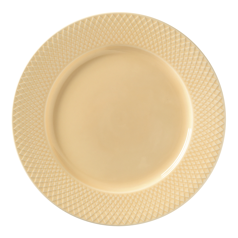 Lyngby Porcelæn Rhombe Color middagstallerken 27 cm sand