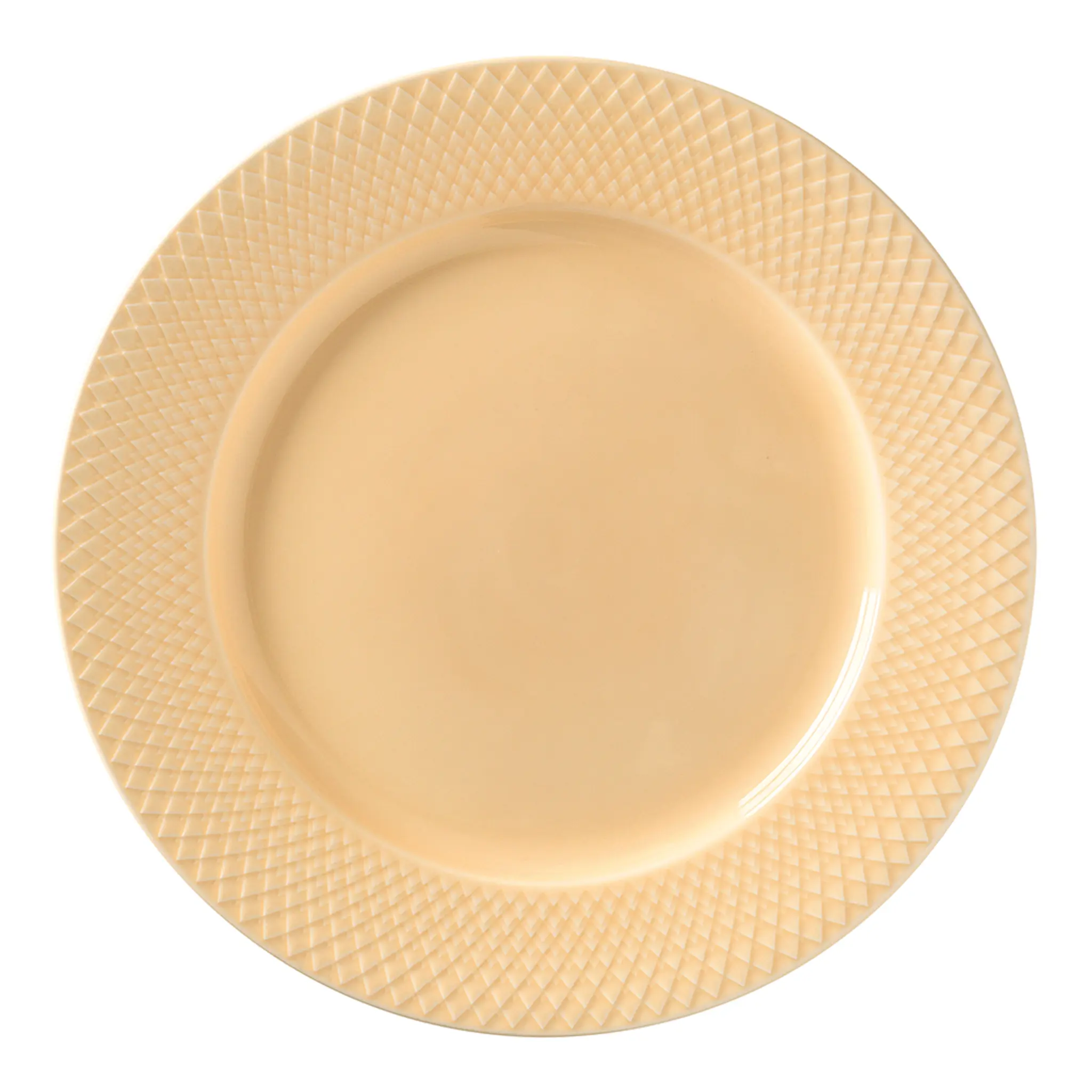 Lyngby Porcelæn Rhombe Color Tallrik 27 cm Sand