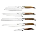 Knivset 5 delar olivträ