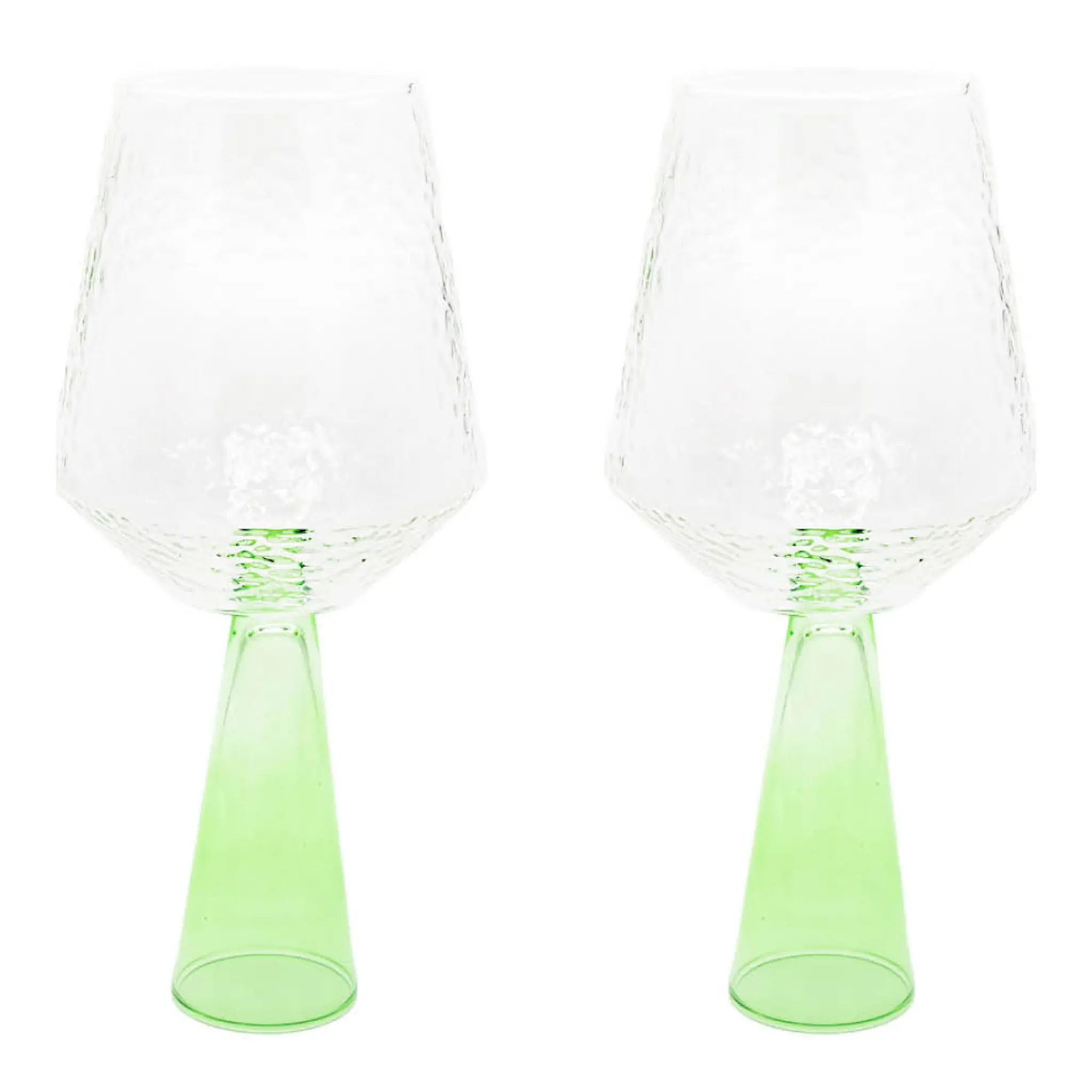 Brût Claude vinglas 40 cl 2-pack grön/klar