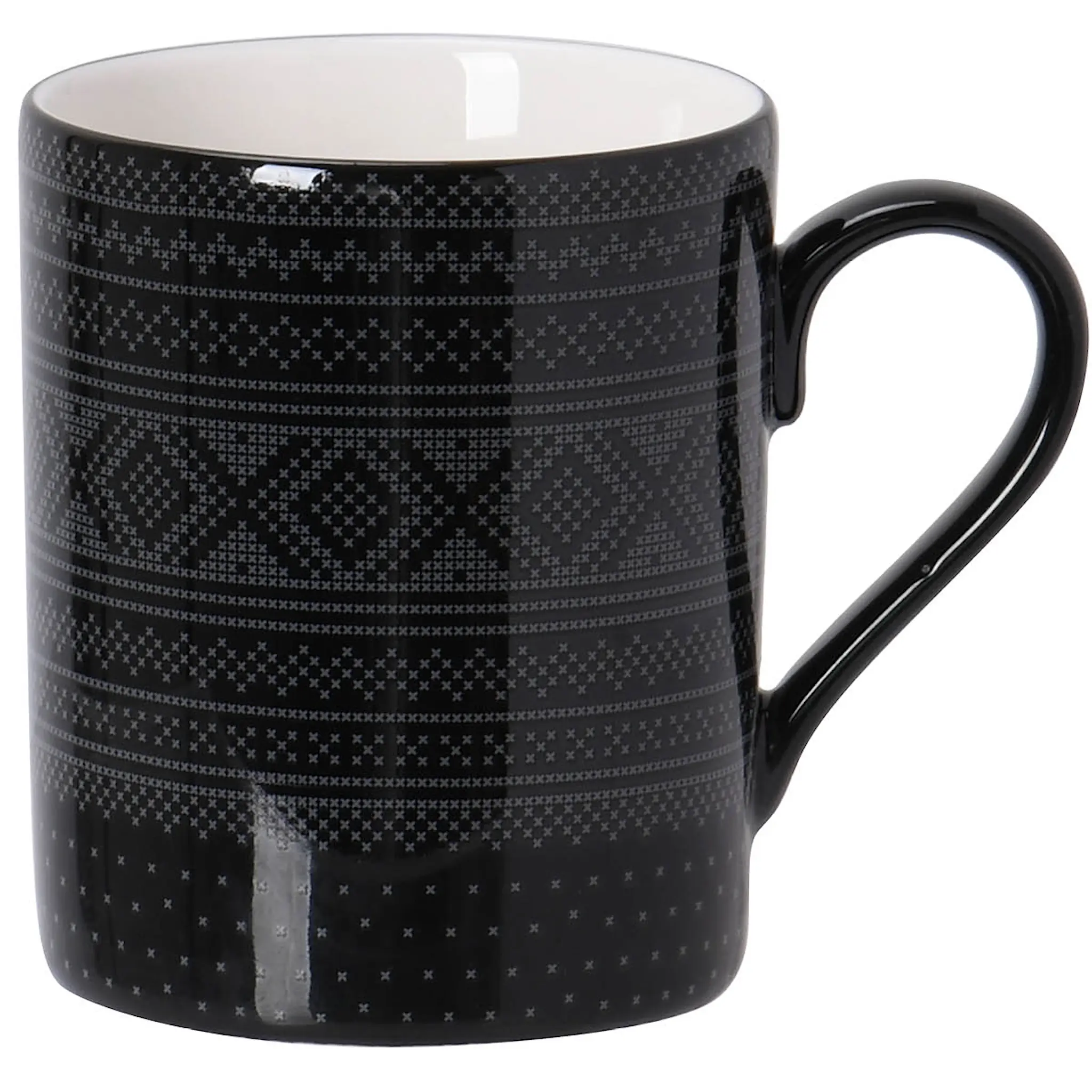 Modern House Knit Mugg 35 cl Svart