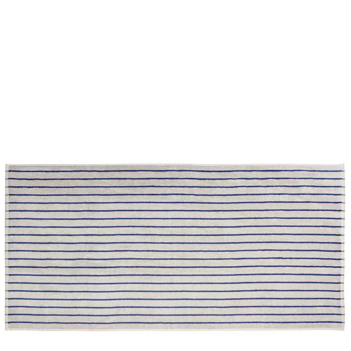 Blomus Arto badhandduk 140x70 cm beige/blå smalrandig