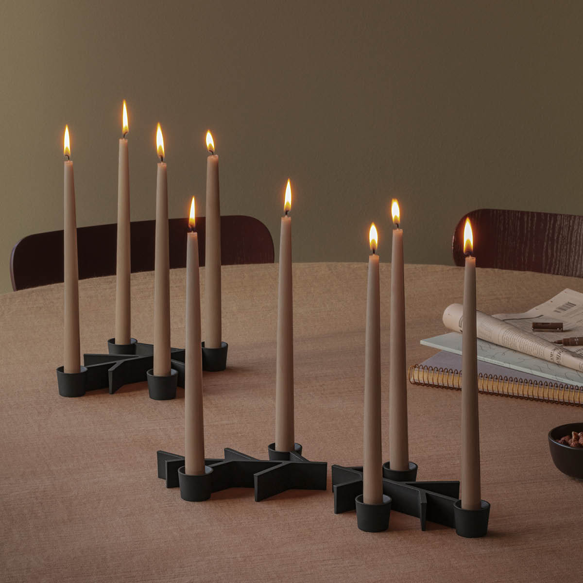 Eva Solo Twig lysestake 14x20 cm svart