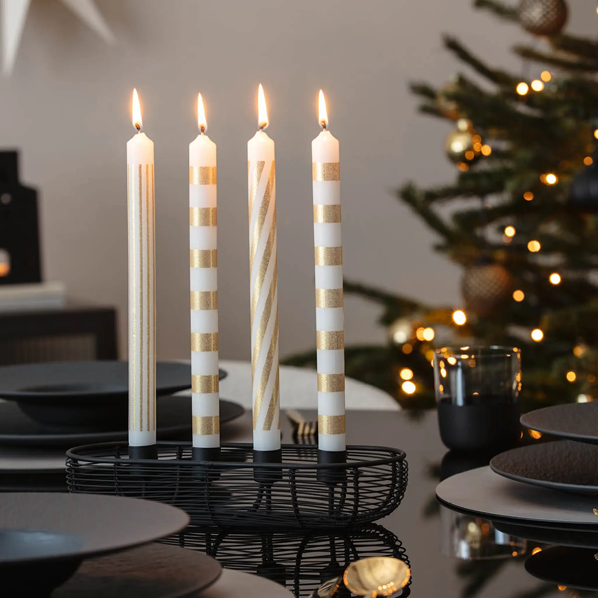 Villeroy & Boch Christmas Chic oval adventstake 29x13 cm svart