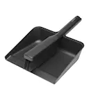 Sinkside sopborste med skyffel mörkgrå