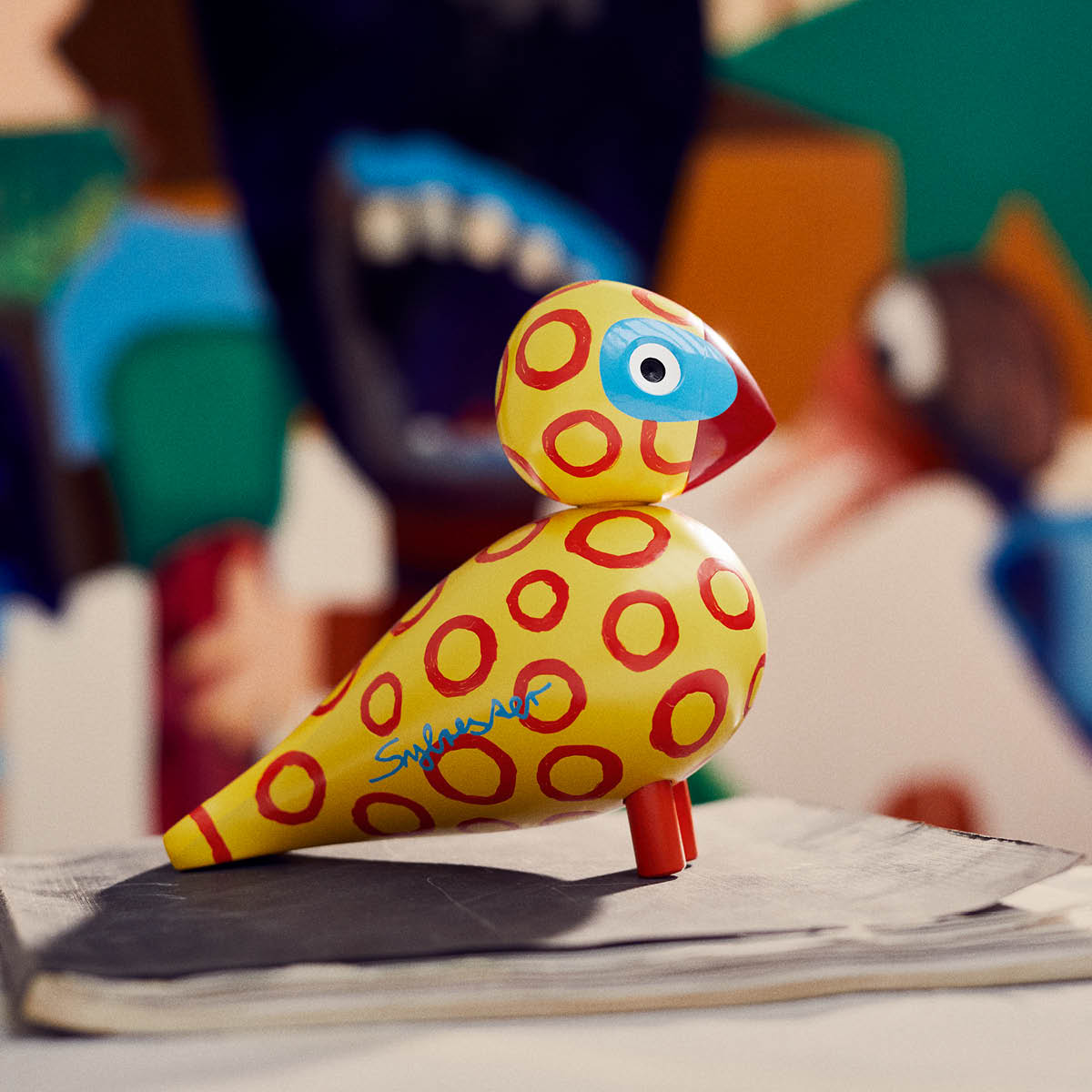 Kay Bojesen Denmark Sangfugl x Leif Sylvester 2025 15,5 cm blue eyes