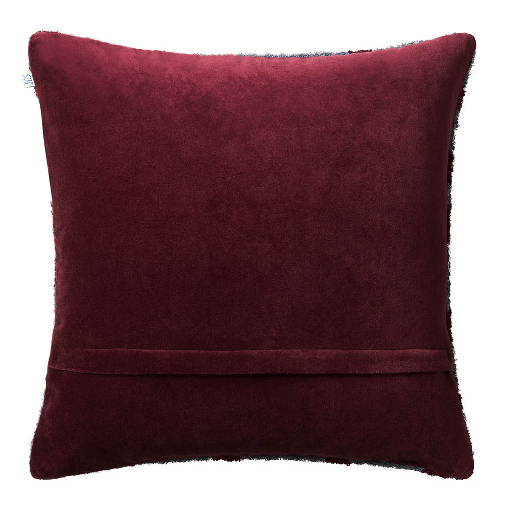 Chhatwal & Jonsson Roma tyynynpäällinen sametti 50x50 cm Ruby/Forest Green