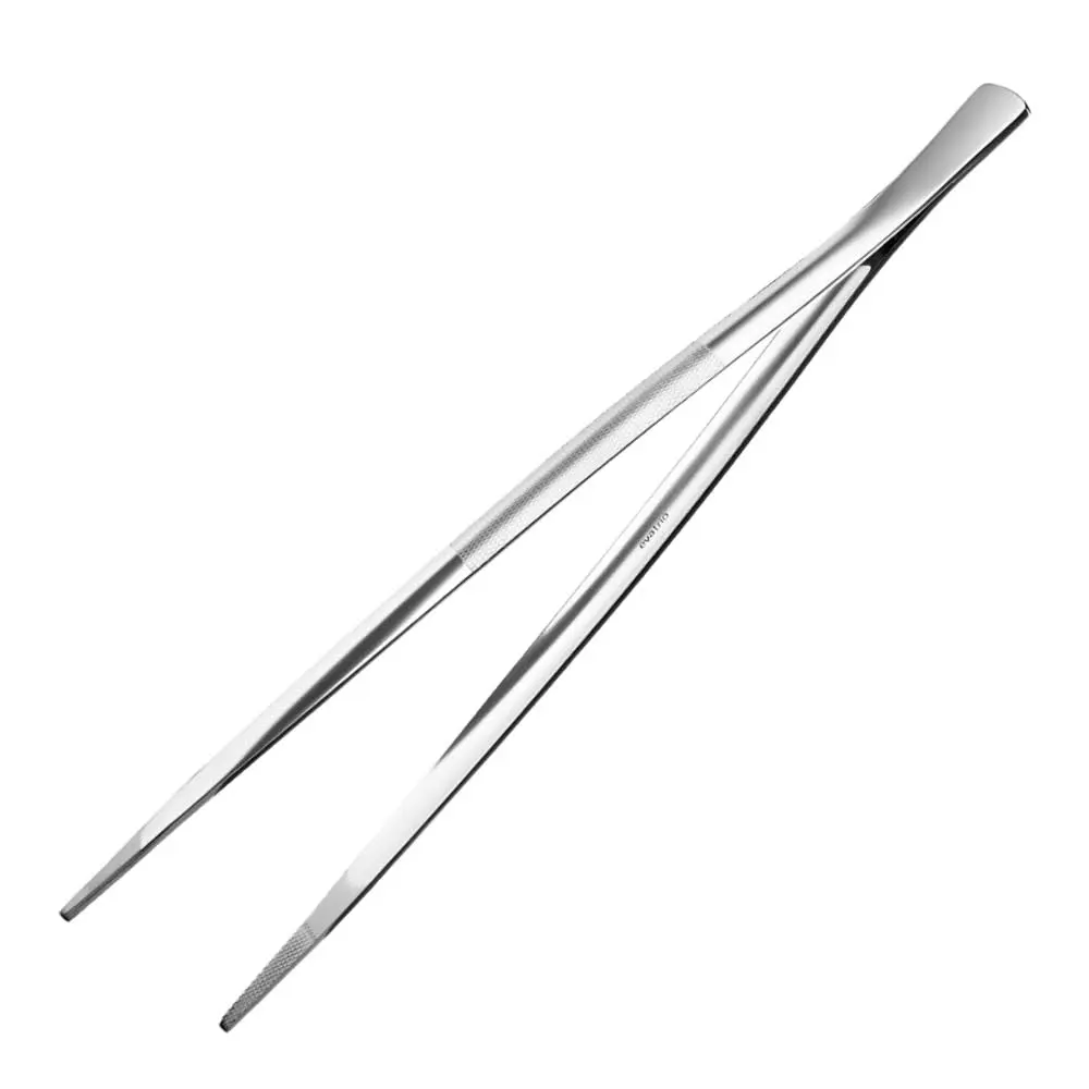 Ruokapinsetit 31 cm Harjattu teräs