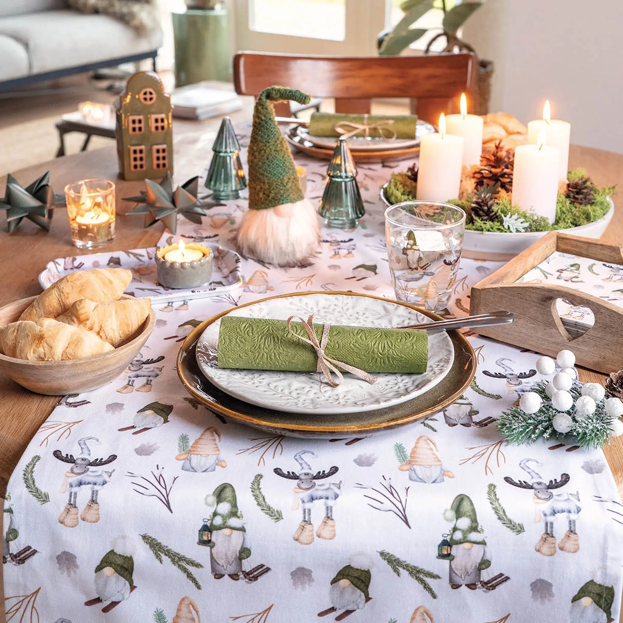 Ambiente Servett 33x33 cm 20-pack Forest Gnomes