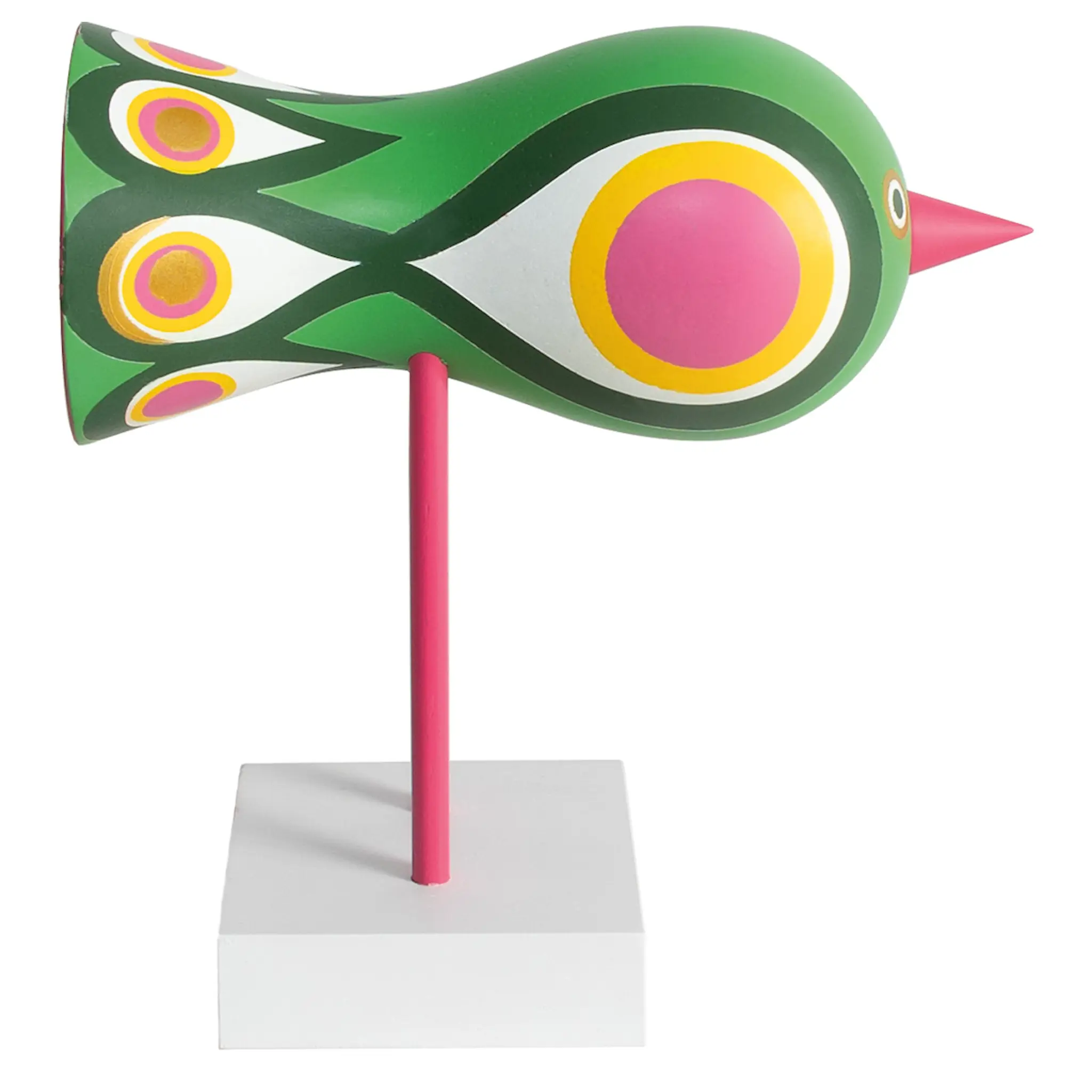 Design House Stockholm Lisa Larson Birds 1967 No.2 16 cm grön/rosa