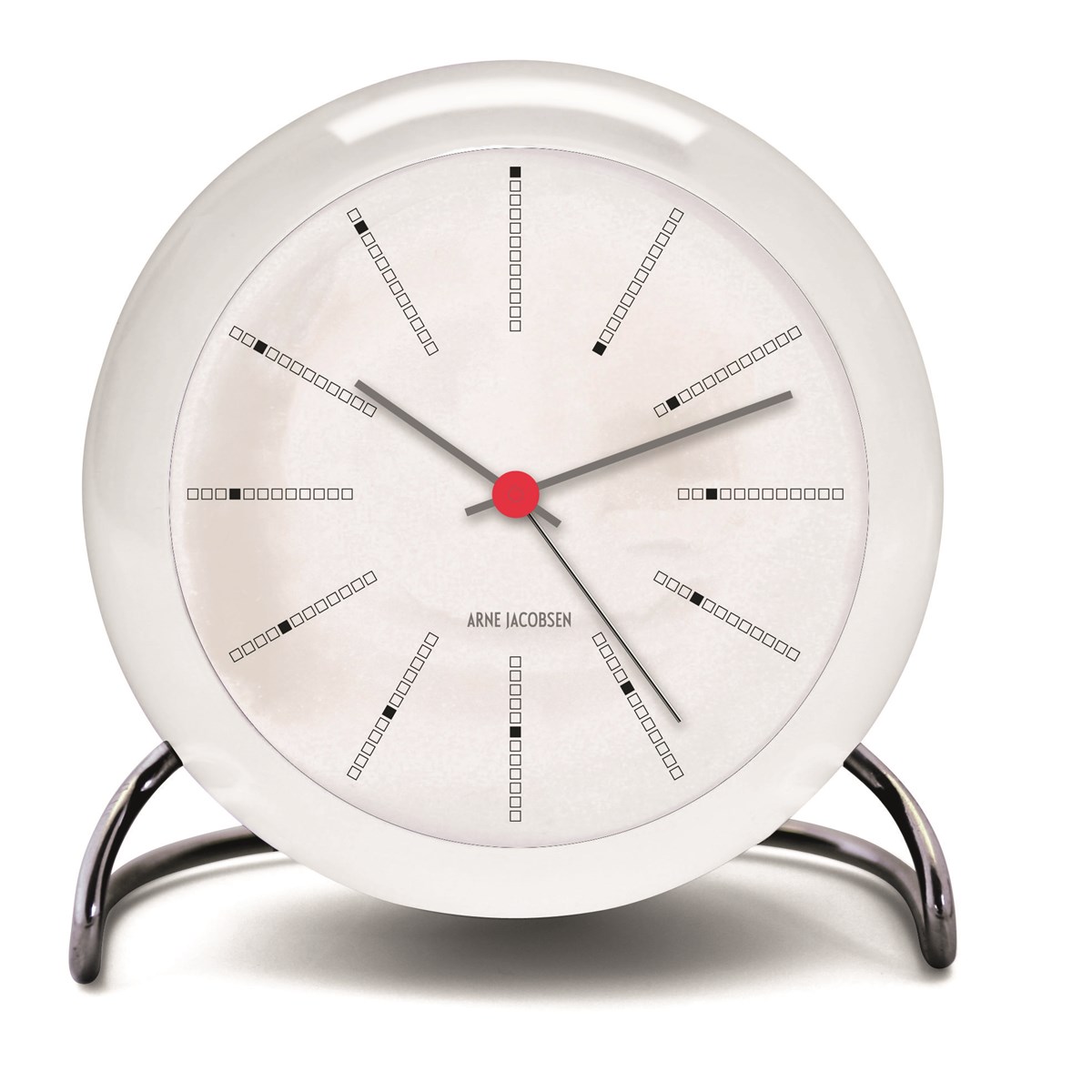 Arne Jacobsen Bankers vekkeklokke hvit