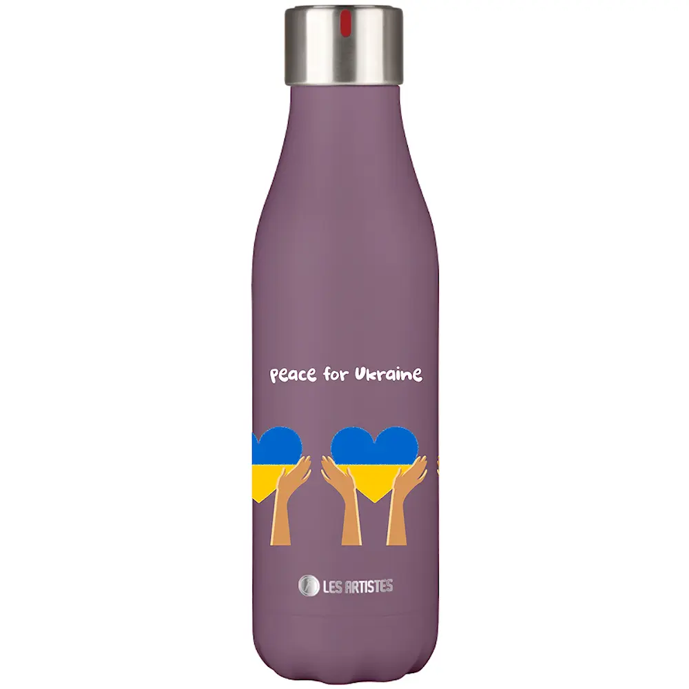Bottle Up Termospullo Peace For Ukraine 50 cl Vaaleansininen
