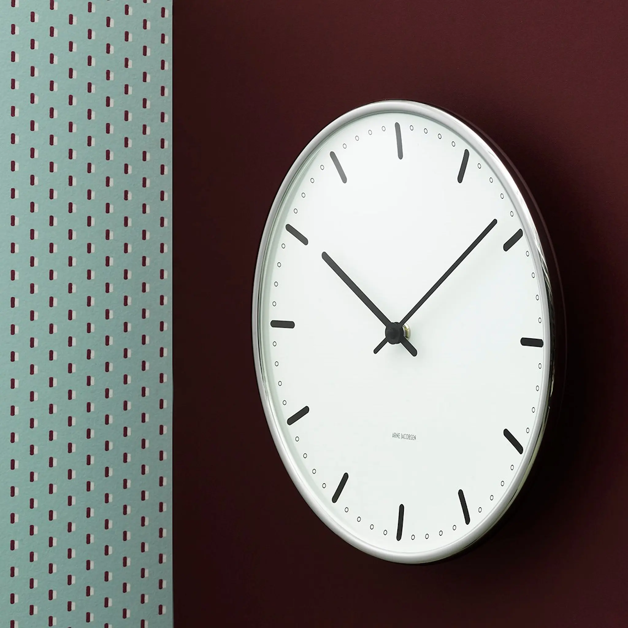 Arne Jacobsen City Hall Väggur 29 cm Vit