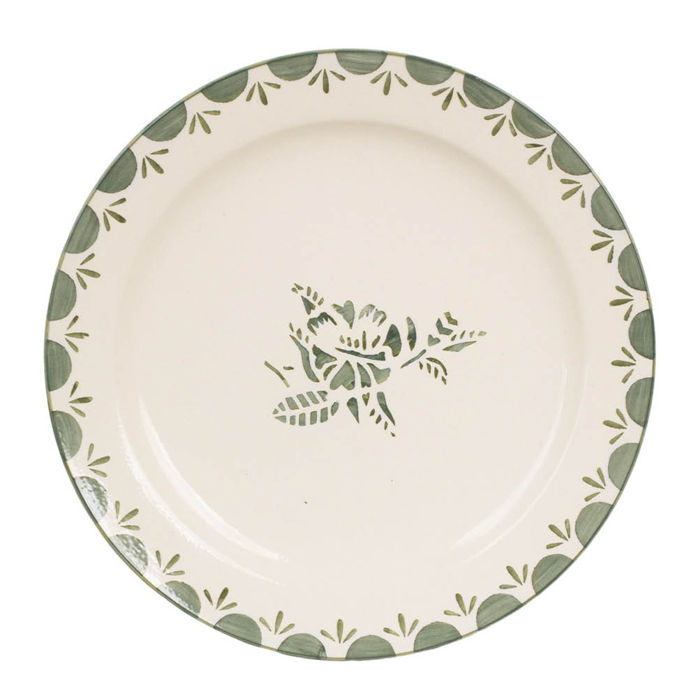 Strömshaga Marion tallrik 26 cm Kukka Vihreä