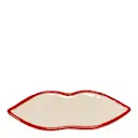 Les Objets Mouleversants Lips serveringsfat M 22x10 cm röd