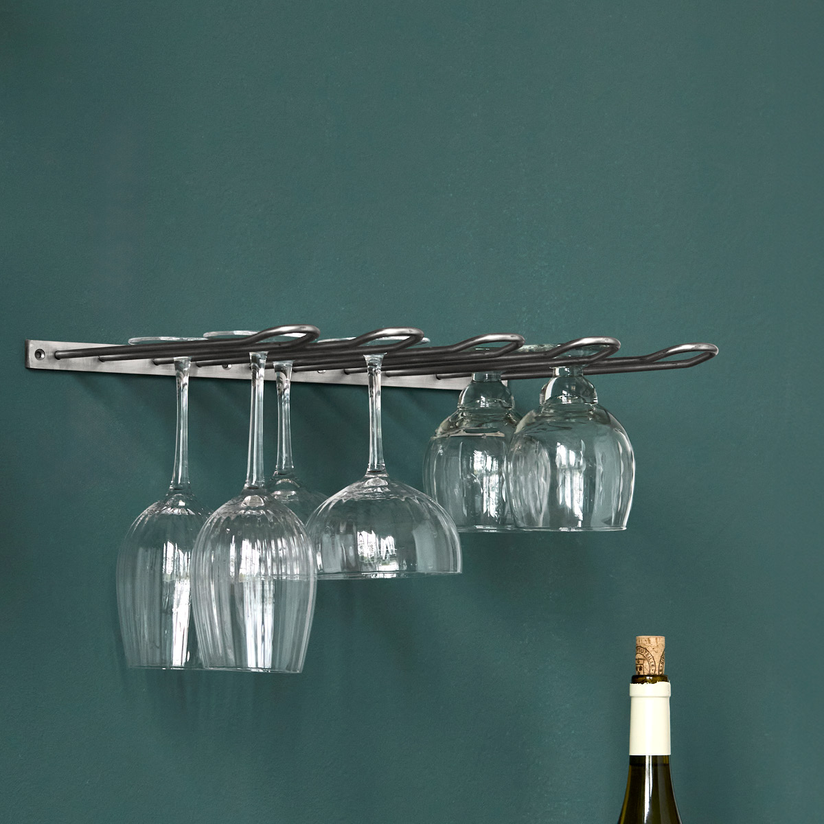 House Doctor Stilio glass rack 40x30 cm antikk sølvfinish